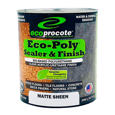 EcoPoly Polyurethane Sealer & Finish, Matte, 1 Gal B&R: Concrete Finishing Products Eco Safety Products 