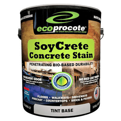 SoyCrete Decorative Concrete Stain, PreTint, 1 Gal (Semi-Solid) B&R: Concrete Finishing Products Eco Safety Products 