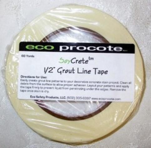 SoyCrete Grout Line Tape, 1/4"x180' B&R: Concrete Finishing Products Eco Safety Products 