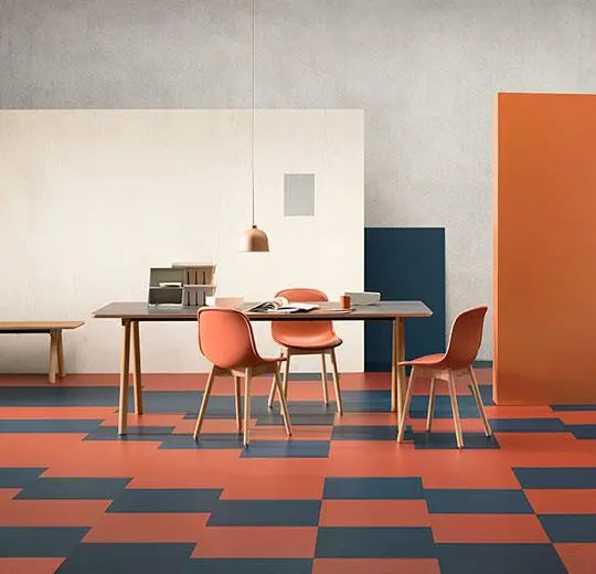 Marmoleum Modular Tile - Berlin Red - t3352 B&R: Flooring & Carpeting Forbo 