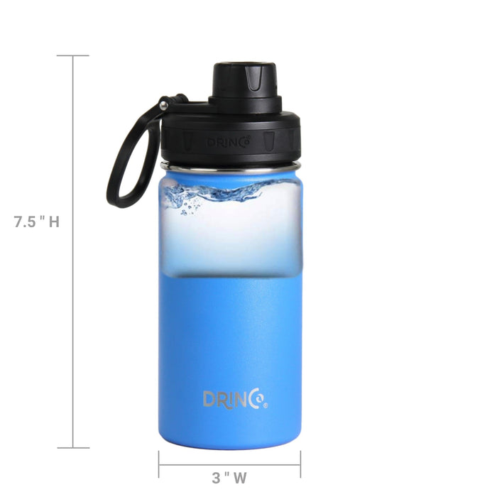 DRINCO® 14oz Stainless Steel Sport Water Bottle - Royal Blue Drinkware Orchid Lavender 