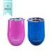 DRINCO® 12oz 2PK Insulated Wine Tumbler Glass (OG Pink/Blue) Drinkware Orchid Lavender 