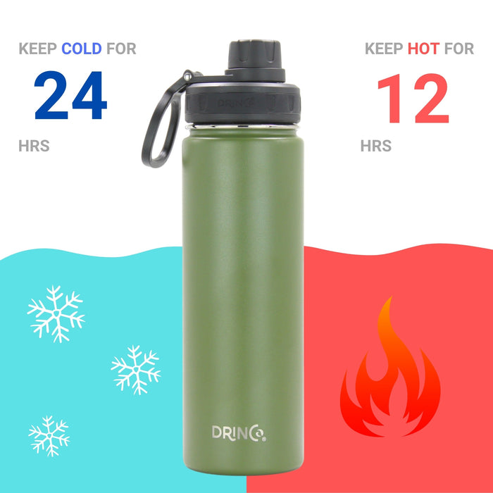 Drinco Vacuum Insulated Stainless Steel Water Bottle, with Spout