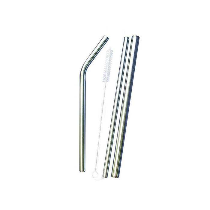 Stainless Steel Straws Bent - Set of 3 Home & Garden Yellow Lavender 