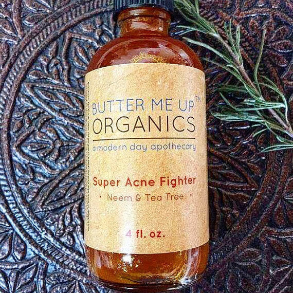 Super Acne Fighter / Organic Acne Treatment / Acne Skincare Butter Me Up Organics 