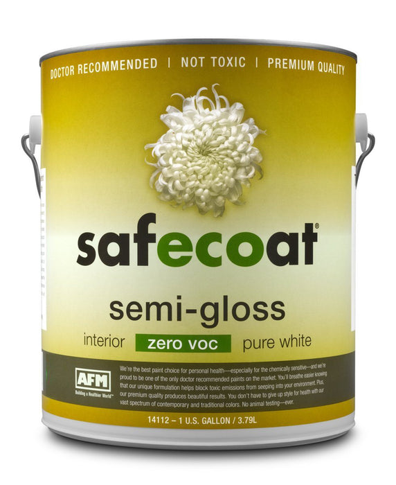 SAFECOAT® ZERO VOC SEMI-GLOSS B&R: Paint, Stains, Sealers, & Wall Coverings AFM Safecoat 8 oz Sample 