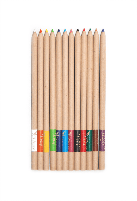 Recycled Paper Pencils (Pack of 12) Home & Garden Yellow Lavender 