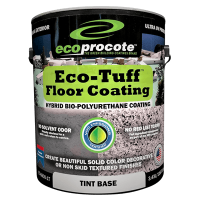 Eco-Tuff Polyurethane Floor Coating, Tint Base, 1 Gal B&R: Lumber & Wood Products Eco Safety Products 