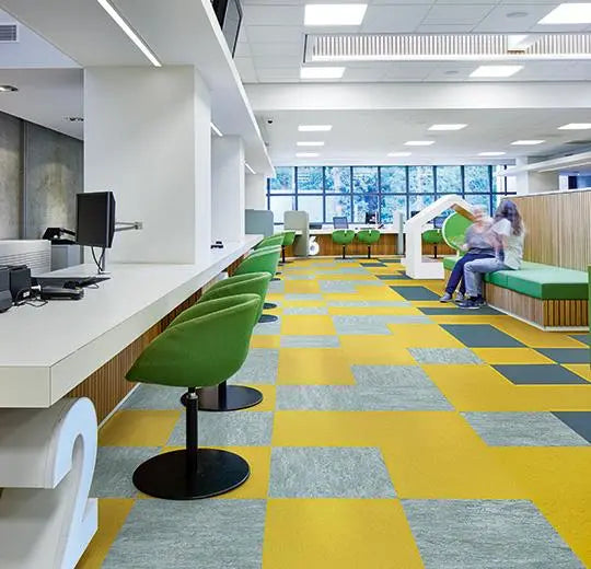 Marmoleum Modular Tile - Yellow Moss - t3362 B&R: Flooring & Carpeting Forbo 